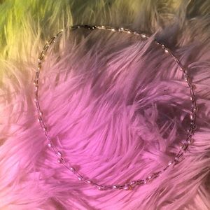 dainty pearl necklace <— not real pearls